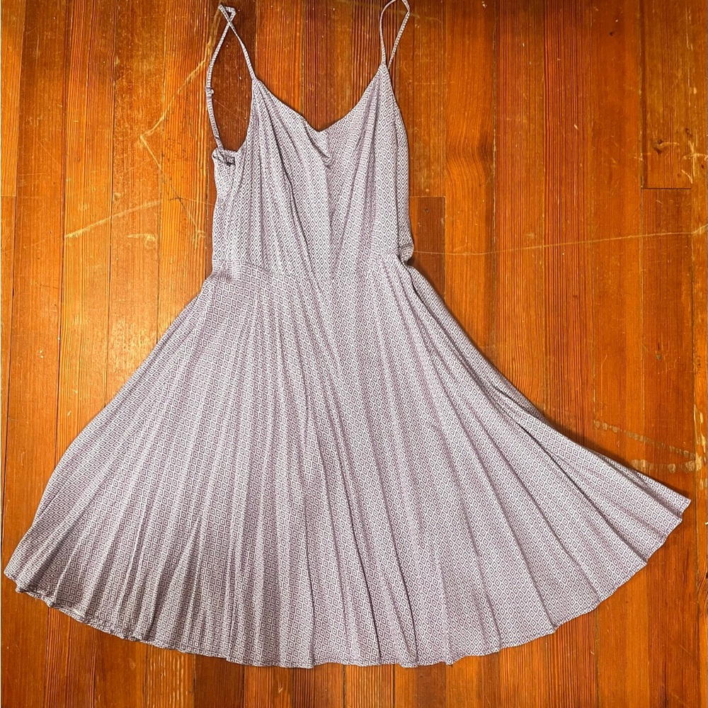 Chic Lavender Spaghetti Strap Mini Dress